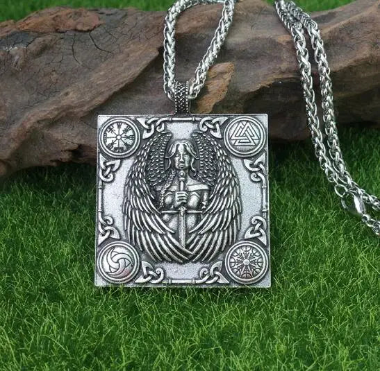 Vikings Pendent Necklace Warrior Norse Mythology Gift Men Women Jewelry
