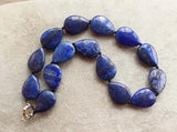 Lapis Lazuli Drop Necklace 18 Inch Beads