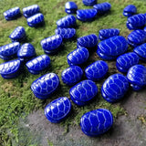 Lapis Lazuli Flat Carved 14x11mm Necklace Beads DIY Nature Woman