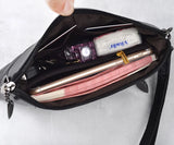 Lattice PU Leather 18mm Snap Button Bag for Women Girls
