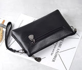 Lattice PU Leather 18mm Snap Button Bag for Women Girls