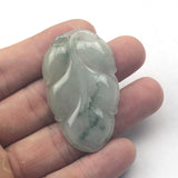 Natural Myanmar Jade Leaf Pendant for Women