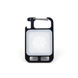 LED Flashlight Keychain USB Rechargeable Portable Work Light