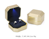 Velvet Necklace Pendant Display Lighted Jewelry Box