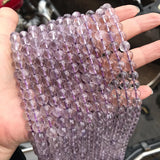 Faceted Amethyst Round Beads 10/12mm for Jewelry Making 14inch