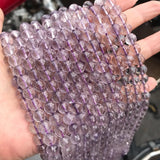 Faceted Amethyst Round Beads 10/12mm for Jewelry Making 14inch