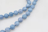 Light Jade Round Beads 12mm 14mm Necklace 17 Inch