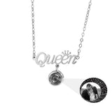 Personalized Lily Projection Necklace with Custom Photos - Women's Necklace