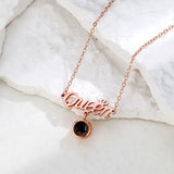 Personalized Lily Projection Necklace with Custom Photos - Women's Necklace