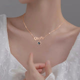 Personalized Lily Projection Necklace with Custom Photos - Women's Necklace