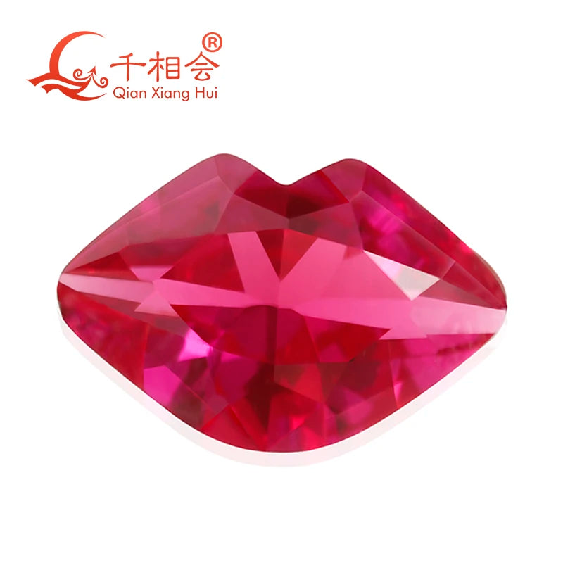 Round Artificial Ruby Corundum Loose Stone