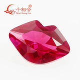 Round Artificial Ruby Corundum Loose Stone