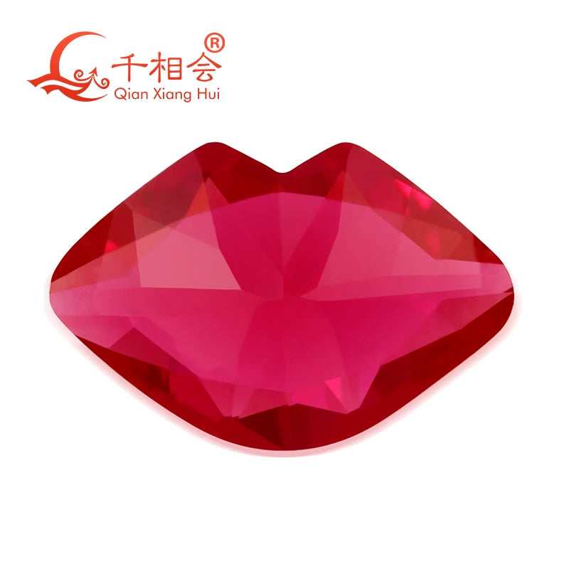 Round Artificial Ruby Corundum Loose Stone