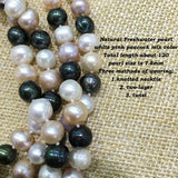 Long Pink Peacock Pearl Necklace for Sweater