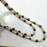 Long Pink Peacock Pearl Necklace for Sweater