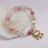 Longevity Lock Colorful Crystal Bracelet Women Jewelry