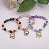 Longevity Lock Colorful Crystal Bracelet Women Jewelry