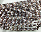 Freshwater Pearl Mixcolors 7-8mm Round Beads for DIY Jewelry Making