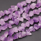 Amethyst Baroque Loose Beads 14in 8-12mm DIY Jewelry