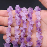 Amethyst Baroque Loose Beads 14in 8-12mm DIY Jewelry
