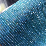 Apatite Round Faceted Loose Beads 2.5*4mm - 14inch