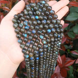 RAINBOW labradorite loose beads 8/10MM for necklace