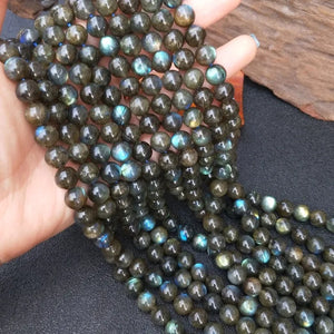 RAINBOW labradorite loose beads 8/10MM for necklace