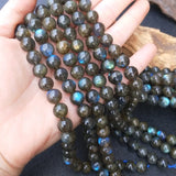 RAINBOW labradorite loose beads 8/10MM for necklace