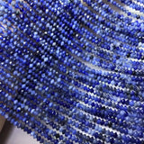 Round Faceted Loose Beads 2*3mm for Jewelry Necklace