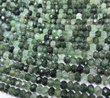 Green Prehnite Roundel Faceted Loose Beads 5*7mm 14-Inch DIY Jewelry Making