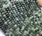 Green Prehnite Roundel Faceted Loose Beads 5*7mm 14-Inch DIY Jewelry Making