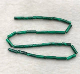 Green Malachite Pillar Loose Beads 13*4mm DIY Jewelry Making Nature