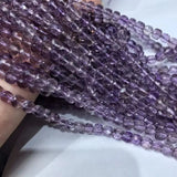 Lavender Amethyst Square Faceted Loose Beads 5-6mm