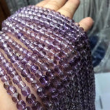 Lavender Amethyst Square Faceted Loose Beads 5-6mm