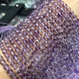 Lavender Amethyst Square Faceted Loose Beads 5-6mm
