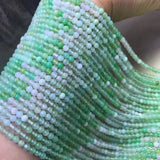 4mm Green Australia Jade Loose Beads for Jewelry Making 14inch