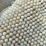 7mm Sea Shell Round Faceted Loose Beads for DIY Jewelry Making