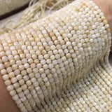 Sea Shell Square Faceted Loose Beads 4.5mm for DIY Jewelry Making