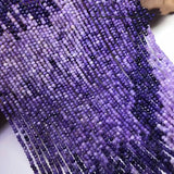 Sugilite Loose Beads Round Faceted 2/3/4mm 14in Dark Purple DIY