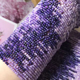 Sugilite Loose Beads Round Faceted 2/3/4mm 14in Dark Purple DIY