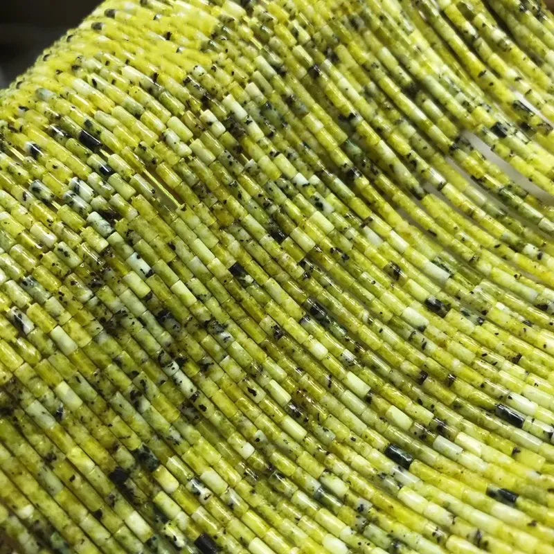 Tsavorite Loose Beads 2x4mm Nature for Jewelry Making 14 inch