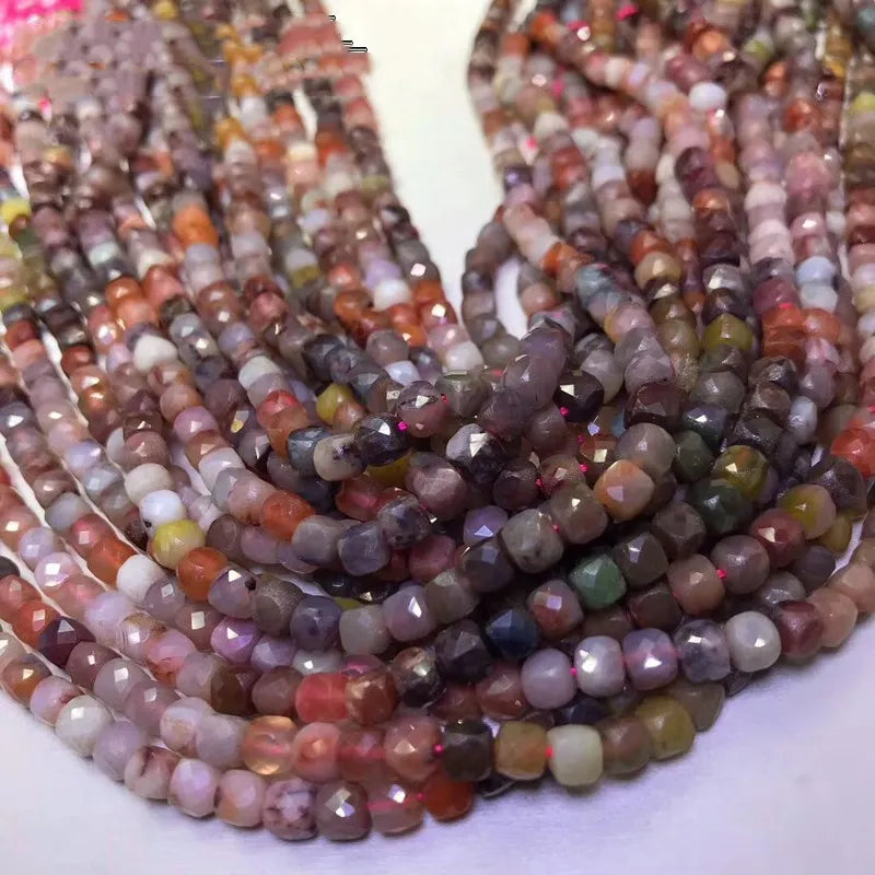 YANYUAN AGATE RED Loose Beads 4.5-5mm Faceted 14inch