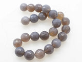 Agate Gray Faceted 16mm Loose Beads for DIY Jewelry Making