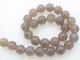 Gray Agate Round Beads 14mm DIY Jewelry Making Gemstone