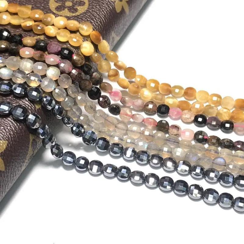 Gemstone Beads 6x4mm 14inch DIY Making Agate/Jade/Quartz/Tourmaline