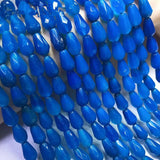 Agate Loose Beads 12*8mm 14in for DIY Jewelry Making Drop Faceted