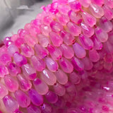 Agate Loose Beads 12*8mm 14in for DIY Jewelry Making Drop Faceted