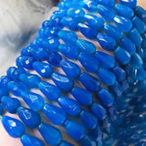 Agate Loose Beads 12*8mm 14in for DIY Jewelry Making Drop Faceted