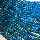 Natural Apatite Loose Beads Round 6/8/10mm 14inch