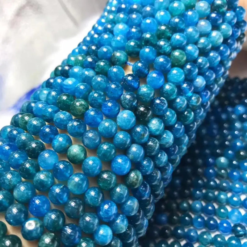 Natural Apatite Loose Beads Round 6/8/10mm 14inch